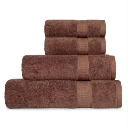 Mytrident Unisex Brown¿Cotton Towel Set of 4-image-36
