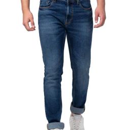 Spykar Mid Blue Slim Fit Jeans-image-106