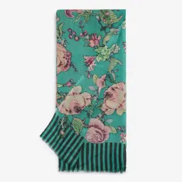 Utsa by Westside Green Floral Printed Woollen Shawl-picture-38