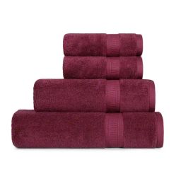 Mytrident Unisex Maroon Cotton Towel Set of 4-image-39