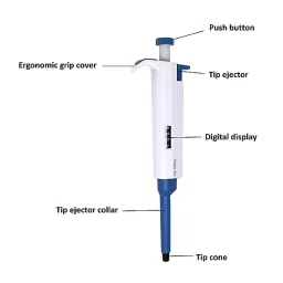 WKM 0.5-10 μl, 10-100 μl, 100-1000 μl Single Channel Plastic Micropipette Kit KTN198 (Pack of 3) image 4