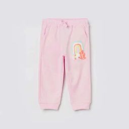 Juniors by Lifestyle Kids Pink Regular Fit Printed Cotton Trackpants-image-118