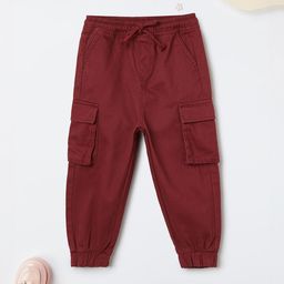 max Girls Mid Rise Regular Fit Cotton Cargos Trousers-picture-25