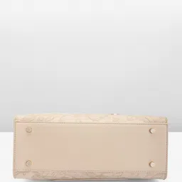 Allen Solly Floral Textured Structured Handheld Bag image 4
