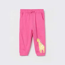 Juniors by Lifestyle Kids Pink Regular Fit Printed Cotton Trackpants-image-57