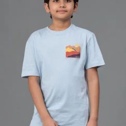 Red Tape Kids Unisex Blue Cotton Printed T-Shirt-image-21
