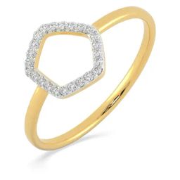 Malabar Gold and Diamonds 18k Rose Diamond Ring for Women-picture-23