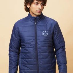 Being Human Blue Slim Fit Quilted Jacket-picture-35