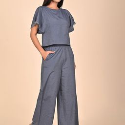Rashmi Shree Creation Round Neck Top With Palazzos Co-Ords image 4