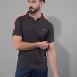 Force NXT Black Regular Fit Sports Polo-image-14