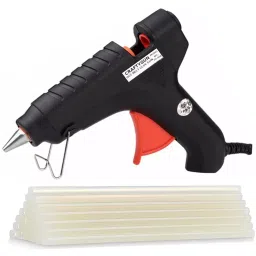 CRAFTYGUN 40 W Trigger Feed Hot Glue Gun Red with 20 Stick, FD-40 W-18