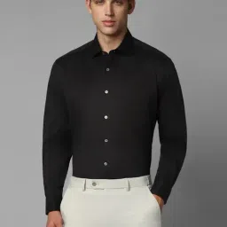 Louis Philippe Black Cotton Regular Fit Shirt-picture-19