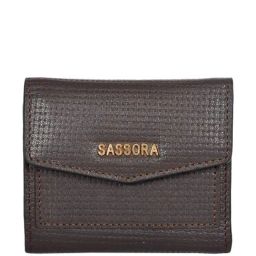 SASSORA Dot Casual Leather Tri-Fold Wallet for Women-40