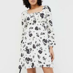 Ginger by Lifestyle White Printed A-Line Dress-image-45