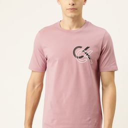 Calvin Klein Jeans Men Pink Solid Round Neck T-shirt-picture-39