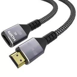Mak World HDMI 4K Extension Cable Male to Female 2 m Length, Grey-11