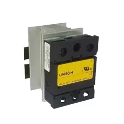 Unison Solid State Relay DC to AC 40 Amp 24-600 VAC Output Voltage, UNI 901 ZDA 60 40 01 AL5 WITH DIN image 1