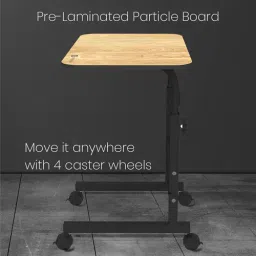 Portronics POR 1376 Particle Board Rectangle Multipurpose Movable and Adjustable Table Brown image 4