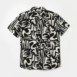 Fame Forever by Lifestyle Boys Spread Collar Abstract Printed Casual Shirt-image-74