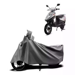 Auto Pearl Two Wheeler Cover with Bag for Hero Electric Electric Flash BS6, Silver-image-96