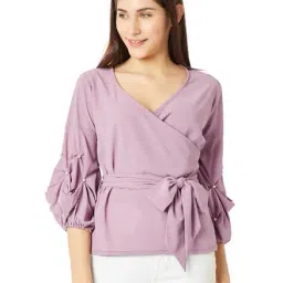 Miss Chase Purple Relaxed Fit Top-26