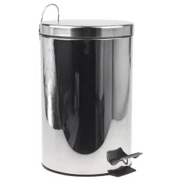RS PRO 12L Chrome Pedal Stainless Steel Waste Bin Model No 8988315-37
