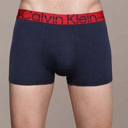 Calvin Klein Underwear Men Navy Blue Solid Low Rise Trunk-image-3