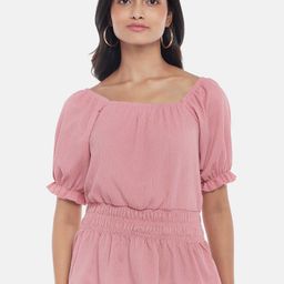 Honey by Pantaloons Mauve Cinched Waist Top-picture-34