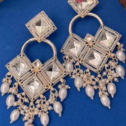JN HANDICRAFT Women White Earrings-image-38