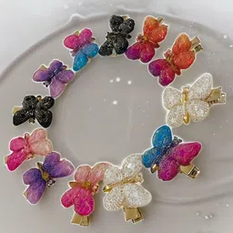 Samsara Couture Girls Set of 6 Alligator Hair Clip-9