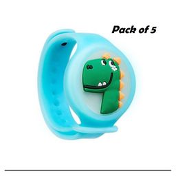 Ortis Mosquito Repellent Bands with LED Light Up Insect & Bug Pest Repeller Waterproof Bracelet with Essential Oils For Kids and Adults Baby Wrist Band Pack of 5 - (Colour and Print May Vary)-picture-11