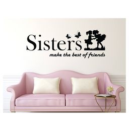 Wallstick Sisters with Quotes wallstickers Vinyl-image-7