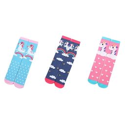 MOMISY Pair of 3 Long Tube Knee High Socks -Multicolor-picture-18