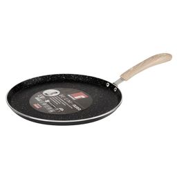 Bergner Bellini Plus Aura 5 Layer Marble Non Stick Dosa Tawa , 26 cm, Induction Base, Soft Touch Handle, Thickness 4mm, 1 Year Warranty Black-2
