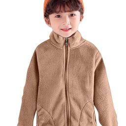 MOMISY Kids Mock Collar Woollen Tailored Jacket-picture-28