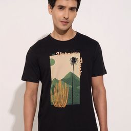 7 Alt by Pantaloons Men Tropical Pockets Slim Fit T-shirt-image-88