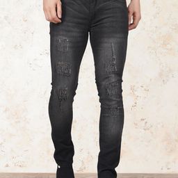 COMFITS Men Classic Tapered Fit Mildly Distressed Heavy Fade Jeans-image-68