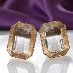 Jolly Faces Artificial Stoned Studded Geometric Shaped Studs image 3