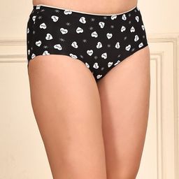 Quttos Printed High Rise Hipster Briefs QT-PA-9021-BLK-S image 4