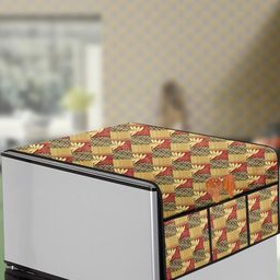 The Furnishing Tree Yellow Plastic Refrigerator Cover-image-90