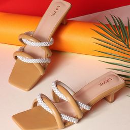 Lavie Women Embellished Open Toe Kitten Sandals-image-59