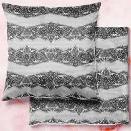 ArtzFolio Multicoloured Set of 2 Velvet Square Cushion Covers-image-10