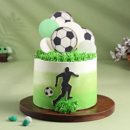 Kick Off Soccer Theme Cake-image-59