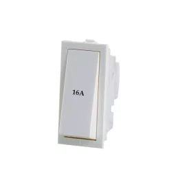 Rapid Stylish Rocker Switch 1 Module 16 Amp 1 Way White, R-2008 (Pack of 20)-picture-3