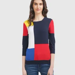 United Colors of Benetton Multicolor Regular Fit Sweater-image-22