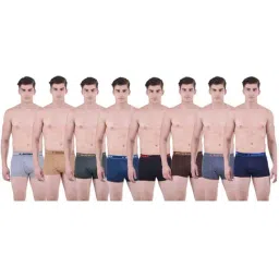 Dollar Bigboss Multicolored Cotton Mini Fit Trunks (Pack of 8)-image-17