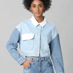Only Blue Full Sleeves Denim Jacket-23