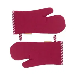 Maspar Red 100% Cotton 225 GSM Oven Mitt - Set of 2-37