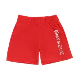 Dyca Kids Red Imperial & White Cotton Printed Shorts-image-51
