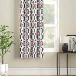 SEJ by Nisha Gupta Off-White Polyester 5 Ft. Window Curtain-28